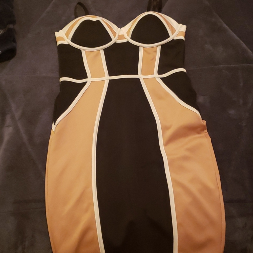 Black and tan dress